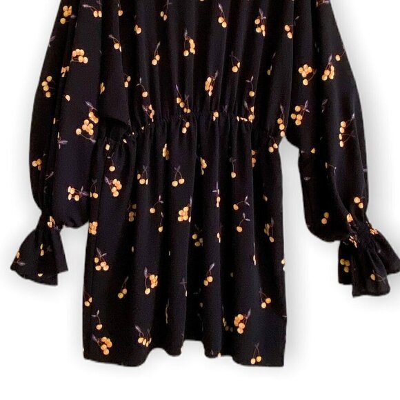 BAUM‎ UND PFERDGARTEN Ariana cherry mini dress, Size 42 EU/12US, Black - Picture 8 of 15